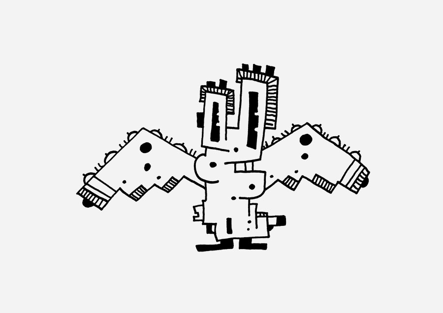 Tittenschwanzmeise verbindet Vogelwelt, Doppeldeutigkeit und absurden Illuwillu Humor zu einer schrägen Figur.