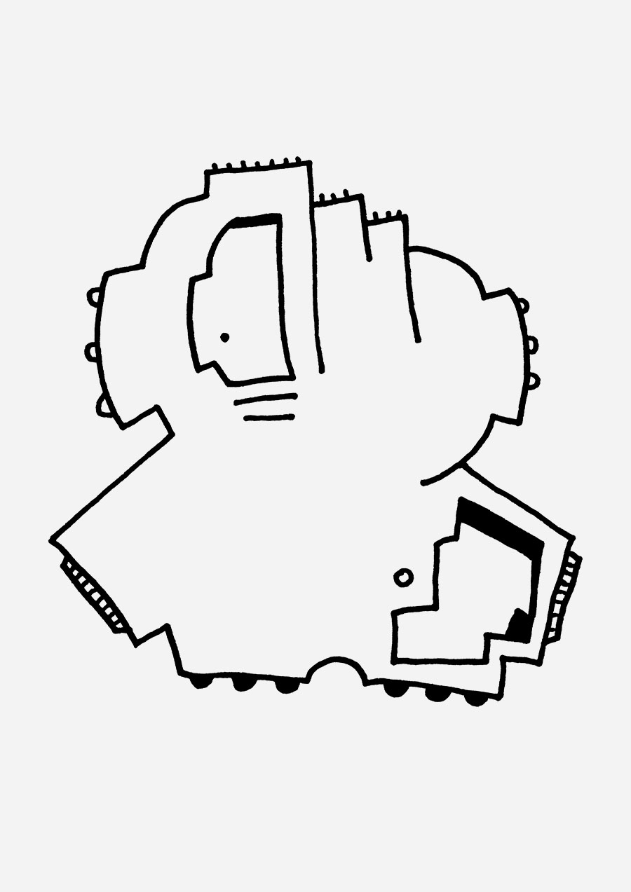 Charly Change zeigt eine Illuwillu Figur, die sich für Gleichberechtigung, soziale Gerechtigkeit und gesellschaftlichen Wandel einsetzt.