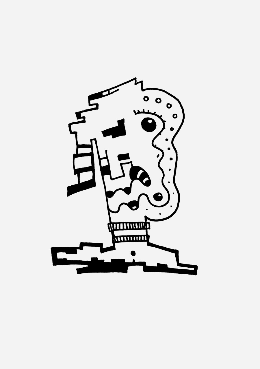 Innere Unruhe zeigt eine Illuwillu Figur, die Rastlosigkeit, Verwirrung und den Verlust von Fokus sichtbar macht.