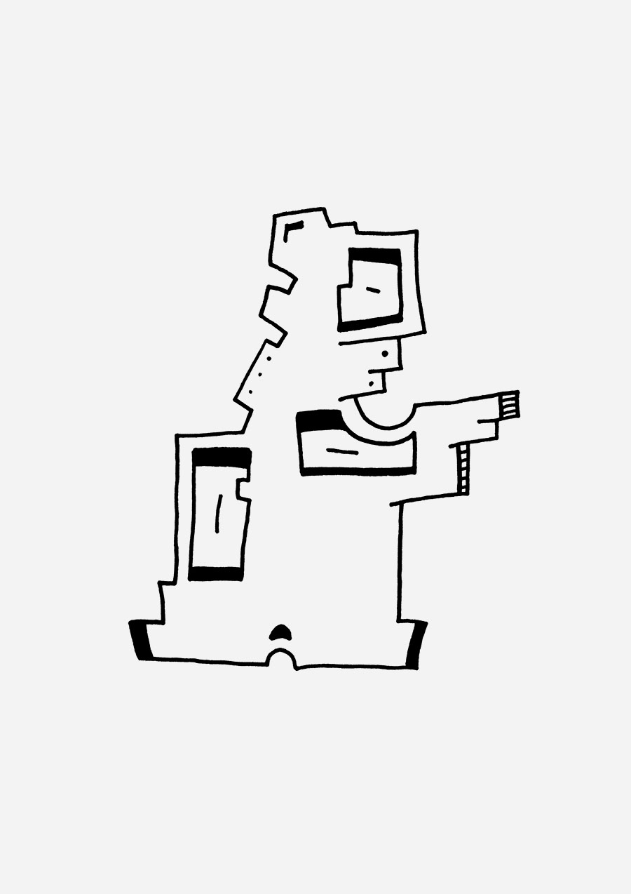 Magnus Eckstein zeigt eine Illuwillu Figur zwischen Spott, Unsicherheit, Größenwahn und der Angst vor dem eigenen Scheitern.