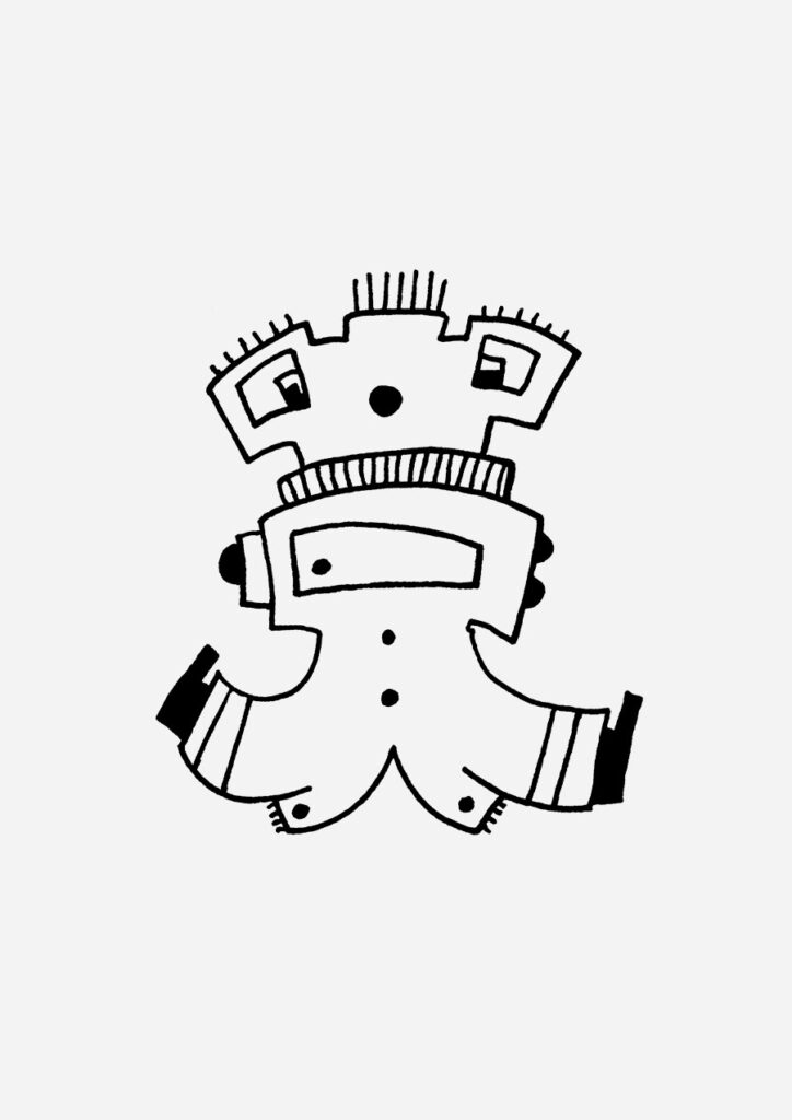 Bernd Tentakulus zeigt eine liebenswerte Illuwillu Figur mit tentakelartigen Beinen, drei Augen und einem außergewöhnlichen Gespür für Kinder.