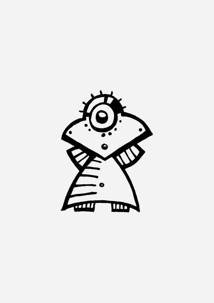 Susi mit dem großen Auge zeigt eine liebevolle Illuwillu Figur voller Hilfsbereitschaft, Mitgefühl und Herzenswärme.