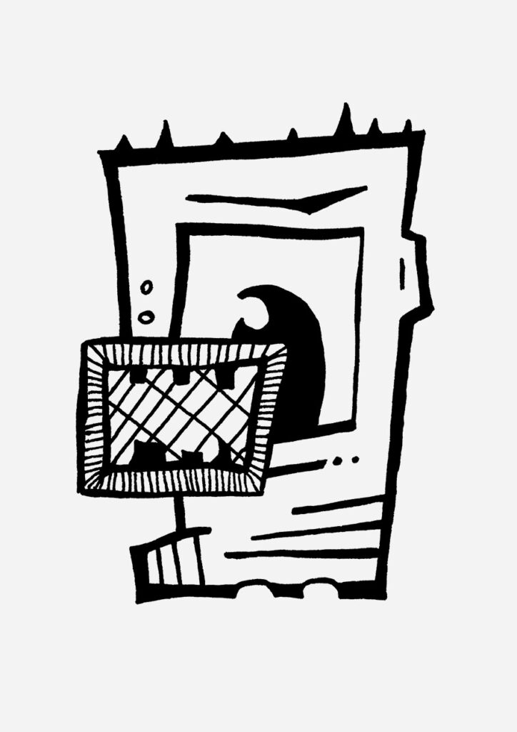 Fauliger Mund zeigt eine Illuwillu Figur zwischen literarischer Genialität, Widersprüchen und berüchtigtem Mundgeruch.